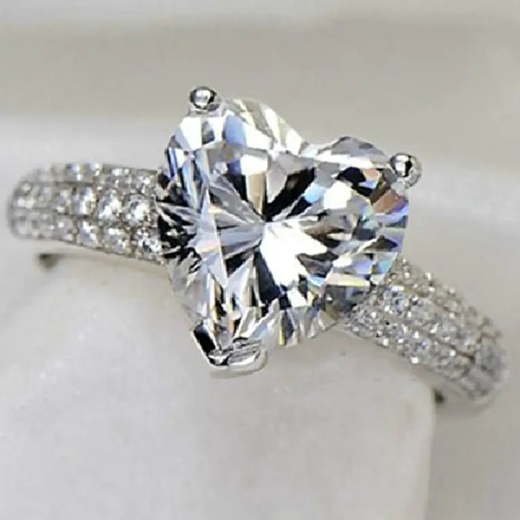 Heart Shaped Diamond Ring